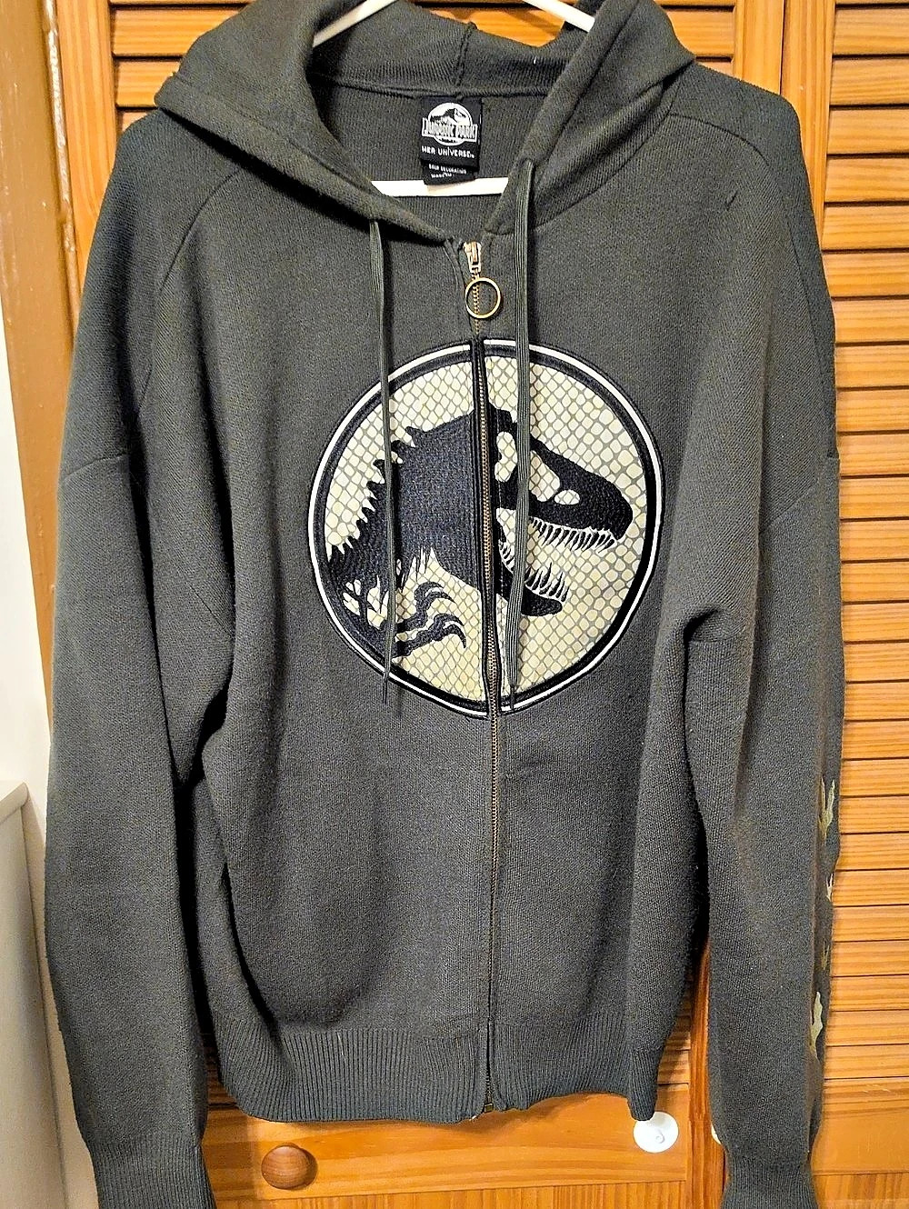 Jurassic Park Boys 3X Green Hoodie HER UNIVERSE